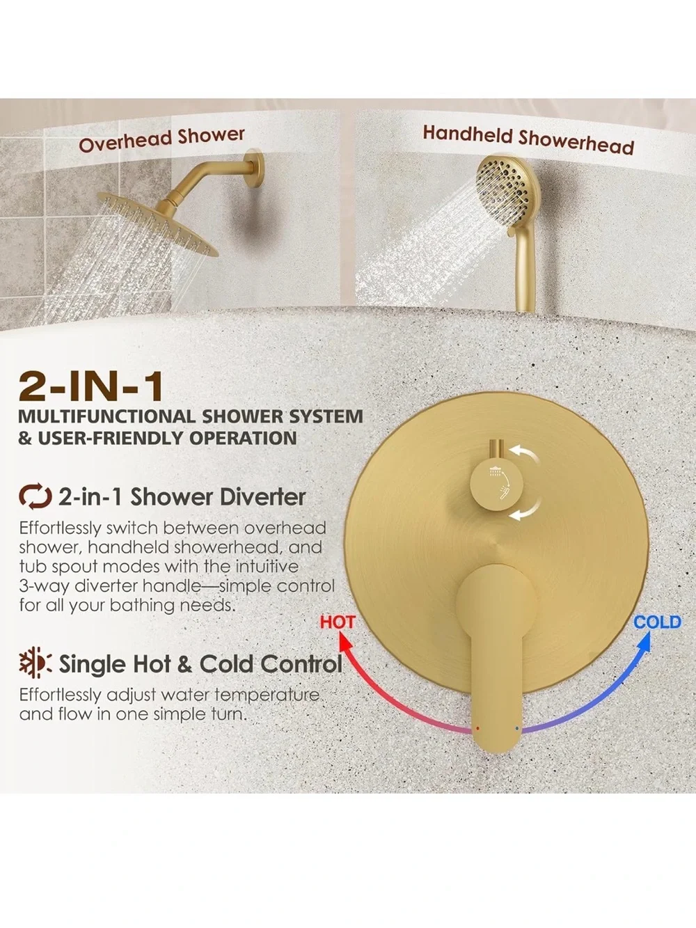Shower faucet set